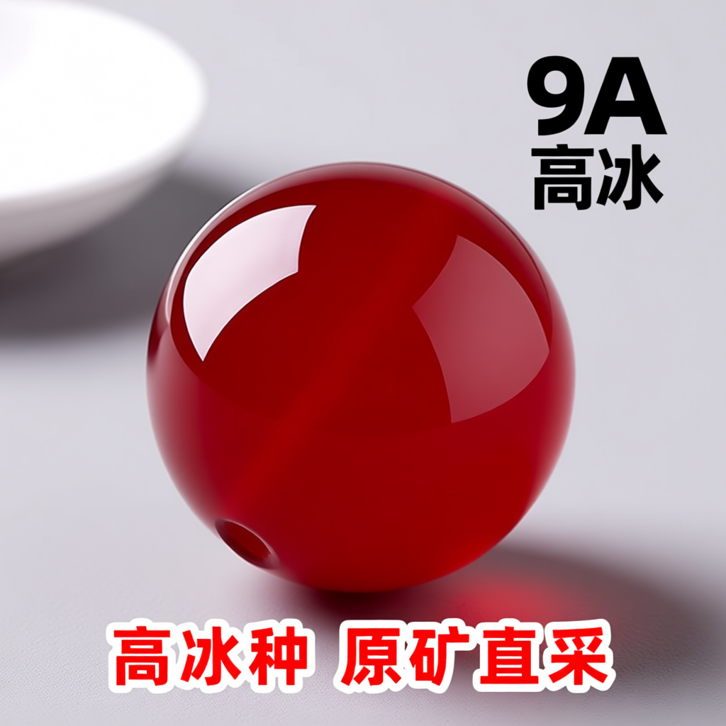 天然南红玛瑙散珠手链单珠手串配珠战国玛瑙圆珠diy冰种玉石珠子