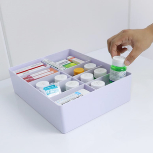 医院用输液盒分格收纳盒抽屉分隔盒5格10格收纳筐一体多格收纳盒