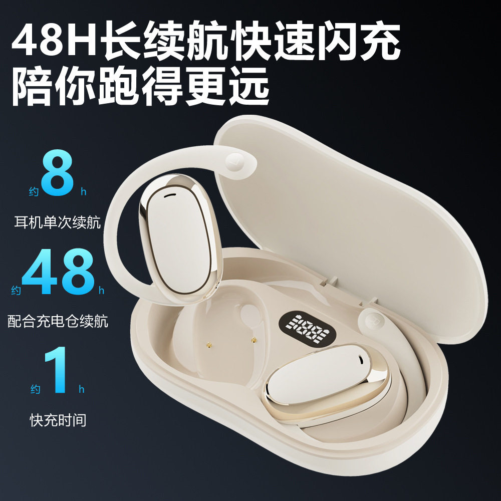 2024新款OWS蓝牙耳机不入耳无线超长续航开放式运动降噪耳机