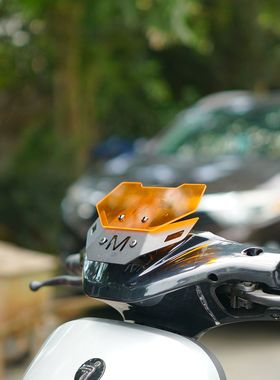 适用佐华适配九号电动车新款MAMX110MK2改装前挡风板改装竞技挡风