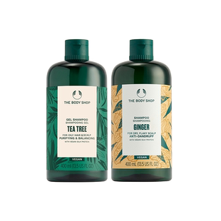 【官方正品】TheBodyShop美体小铺 生姜茶树洗发水套装养发