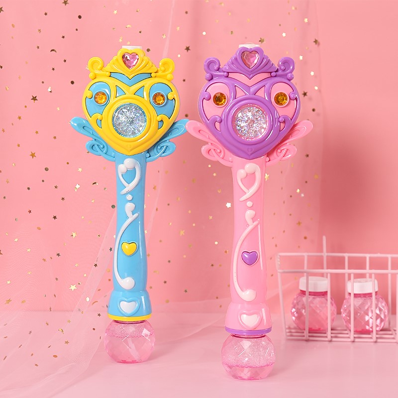 仙女魔法棒玩具吹泡泡机抖音同款