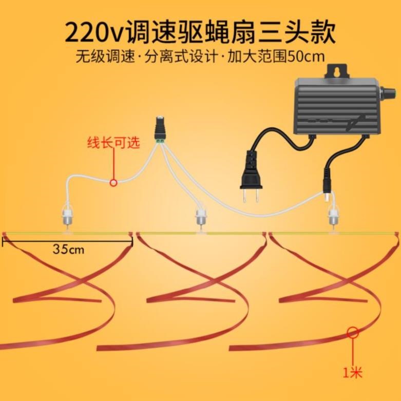 小吃车电子小吃摊驱蝇带卖肉电池烧烤摊餐车小吊扇户外旋转彩带小
