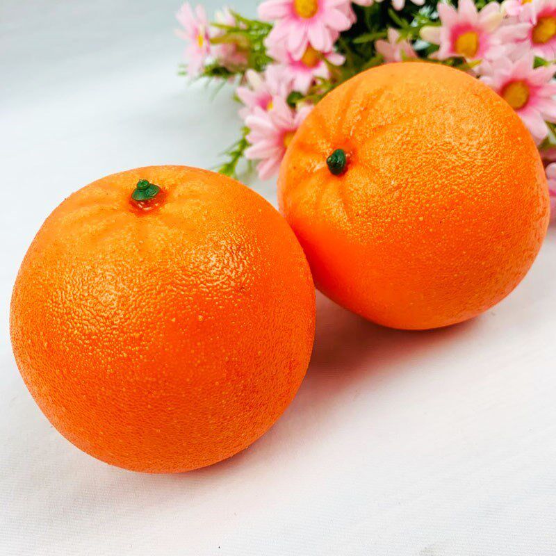 造型摄影饰品展示摆设清新超市可爱创意婚庆橙子模型批發人造画