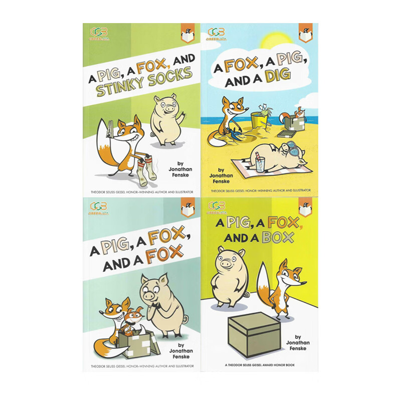 【预售Q】A Pig a Fox 一头猪一只狐狸 4册 英文原版 企鹅桥梁小读本 儿童校园友谊主题全彩【上海香港三联书店】