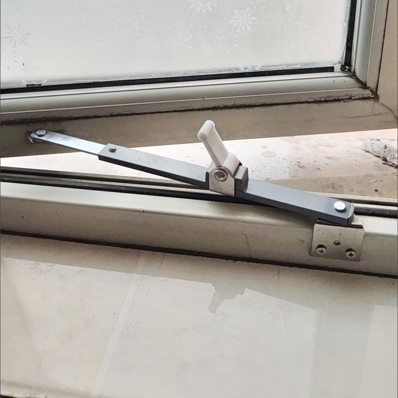 角度可调防风杆撑杆安全扣平开窗配件风撑限位限位器铝合金门窗