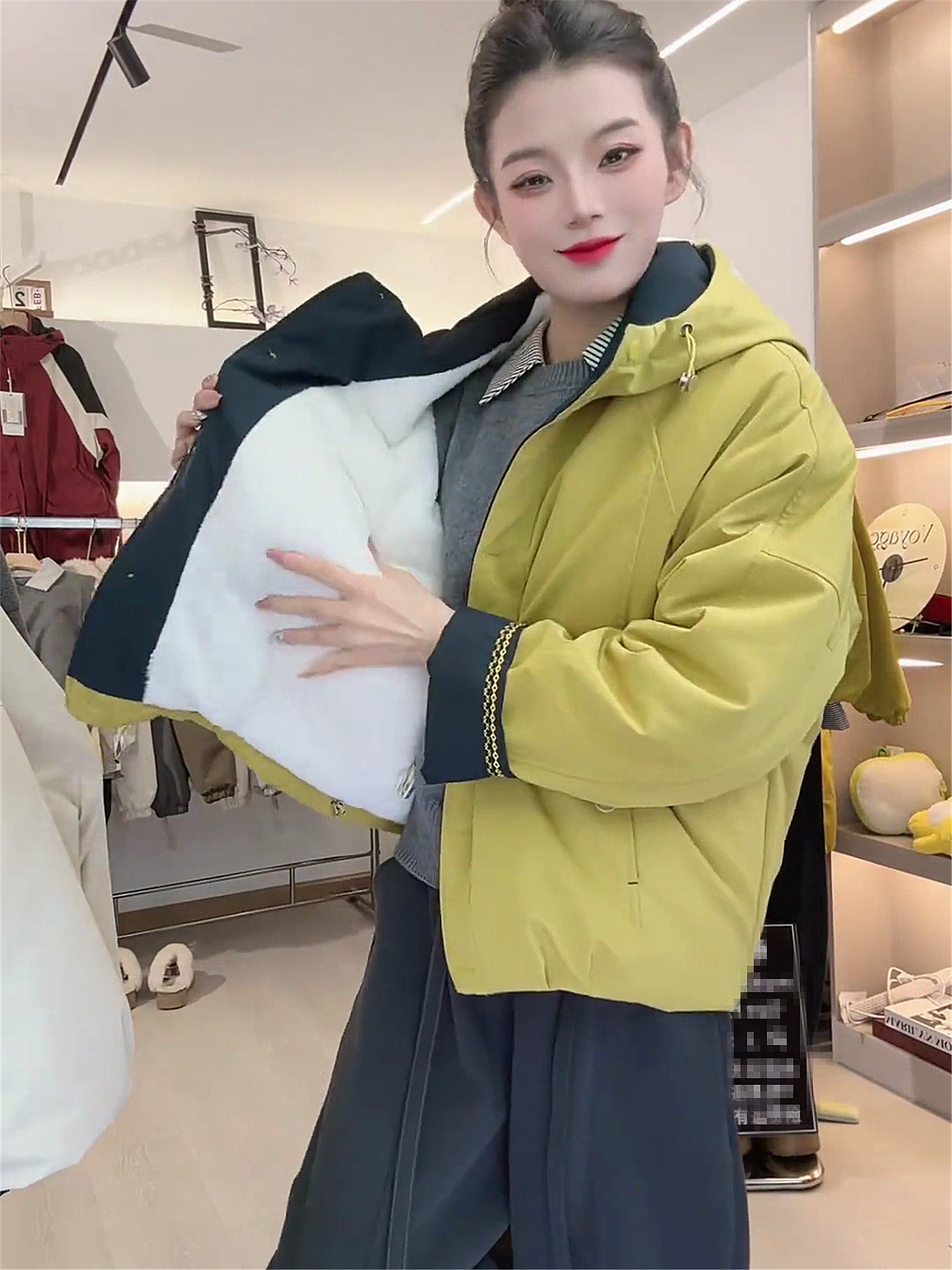 加绒加厚刺绣派克服外套女2025冬季新款撞色宽松时尚连帽休闲棉衣,个性定制/设计服务/DIY,工作服定制,淘宝优惠券,粉丝福利购,淘宝优惠卷