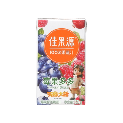 佳果源莓果混合果蔬汁125g*36盒