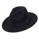Gentleman Wool Brim Vintage Wide Men Hat Top Fedora spring