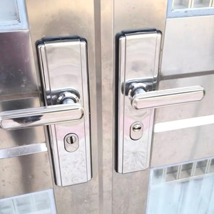 手柄套装 老式 拉手通用型门把手面板入户门大门全套家用不锈钢把手