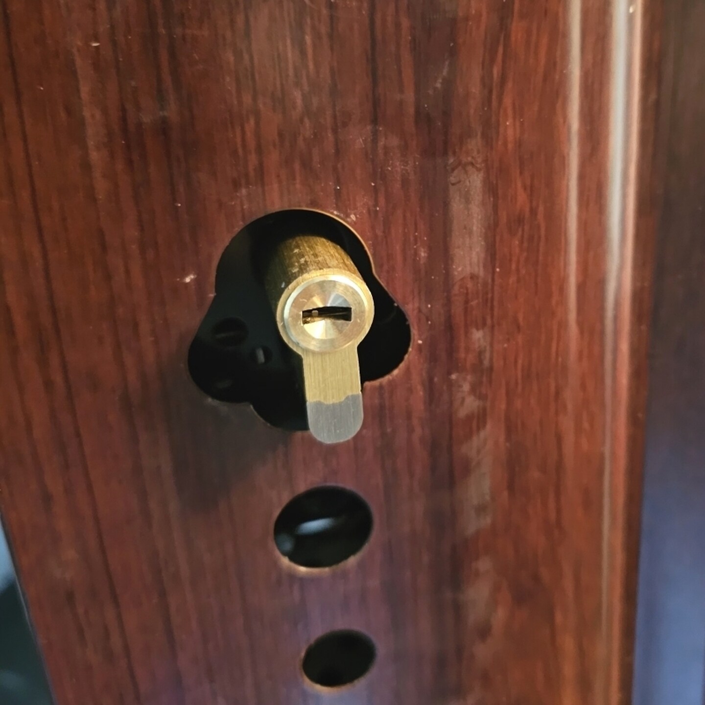 防暴力开启老式进户铜锁大门专用防盗门更换入户机械门门锁全铜
