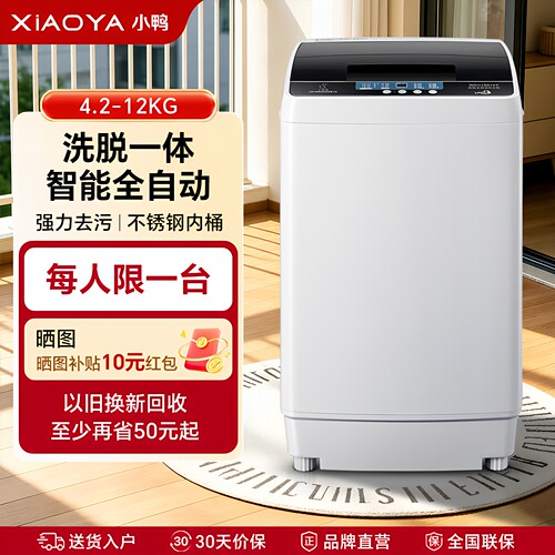 小鸭牌家用全自动洗衣机洗脱一体