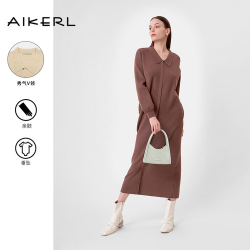 aikerl宽松连衣裙都市艾可儿直版