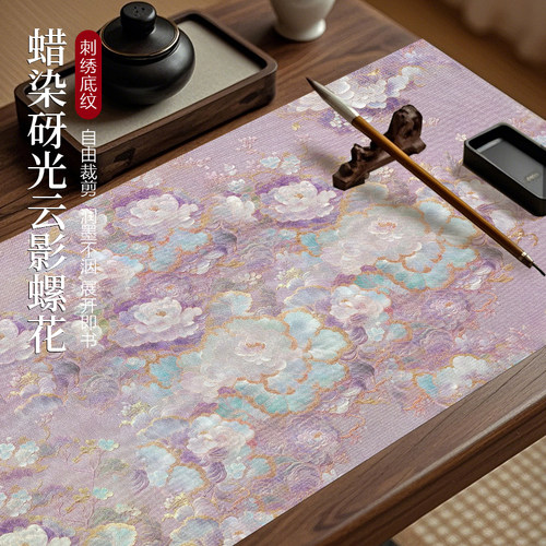 墨上花蜡染砑光微喷宣纸长卷