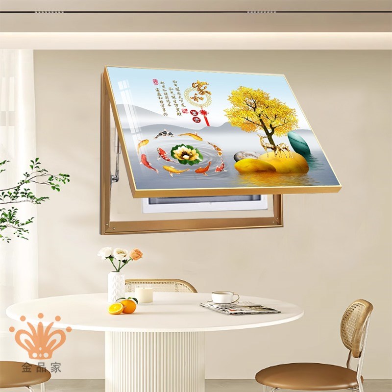 轻奢电表箱装饰画免打孔配电箱客餐厅高档M壁画电闸开关盒遮挡挂