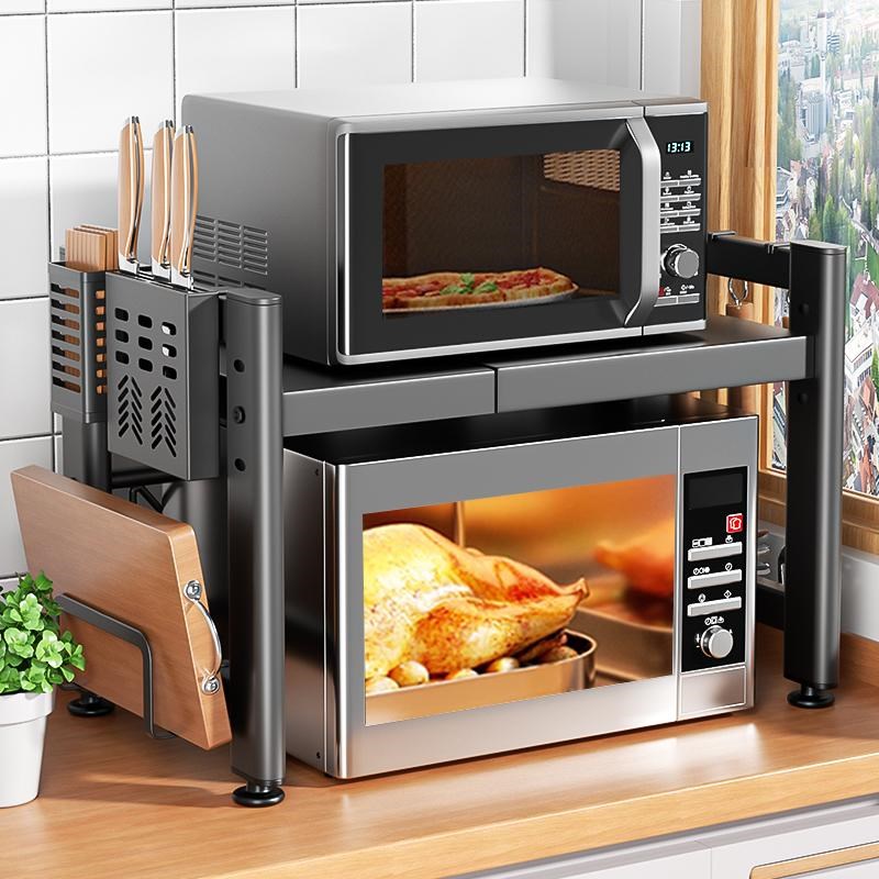 厨房置物架台面多功能微波炉v电饭煲一体支架电器烤箱家用收纳架
