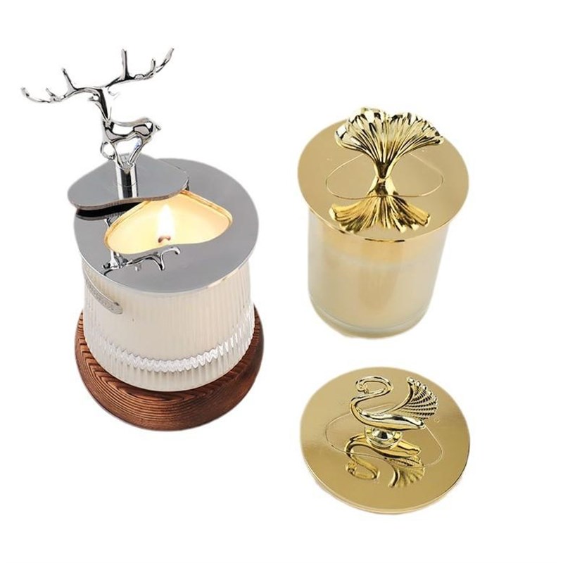 香薰蜡烛聪明盖灭k烛器工具聚热防挂壁记忆圈通用灭烛盖防尘二合