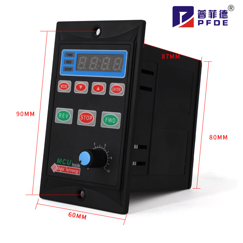 us52智能数显调速器90W250W单相220V电机控制器 减速X马达调速开