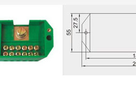 海燕 FJ6/JHD-2/J 三相十八表户电表箱接线盒3进1T8路出 绿色 计