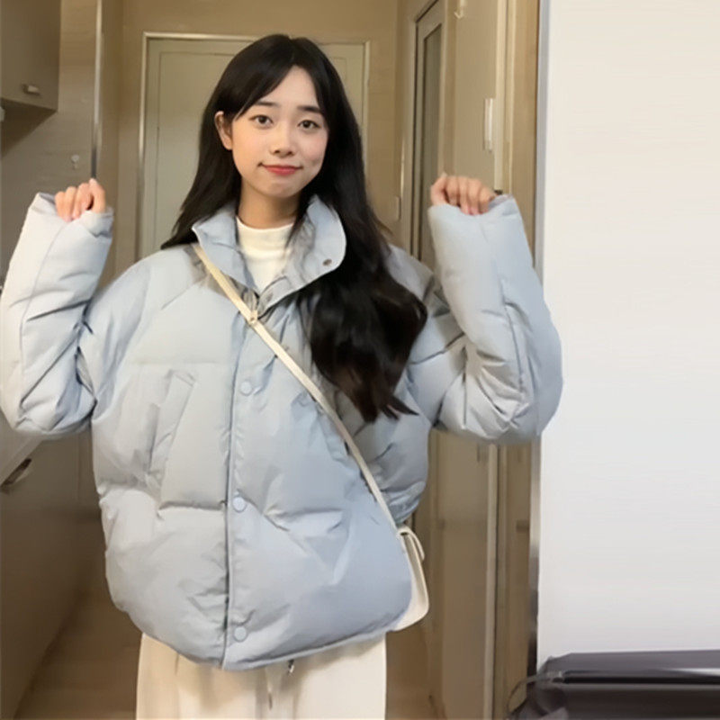 ins港风立领短款羽绒棉服女秋冬2025年新款韩版宽松小个子面包服,女装/女士精品,大码羽绒服,淘宝优惠券,粉丝福利购,淘宝优惠卷