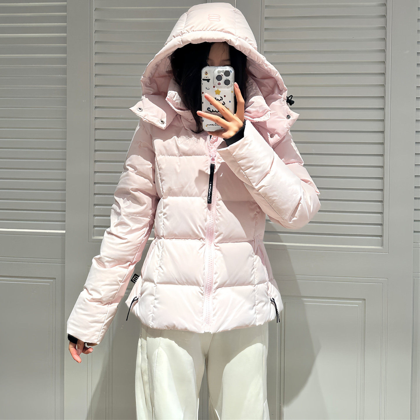 韩版修身短款连帽羽绒棉服女2026冬季新款今年流行爆款保暖外套潮