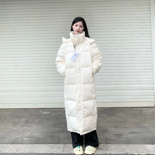 晶煊长款连帽中戏棉服送运费险