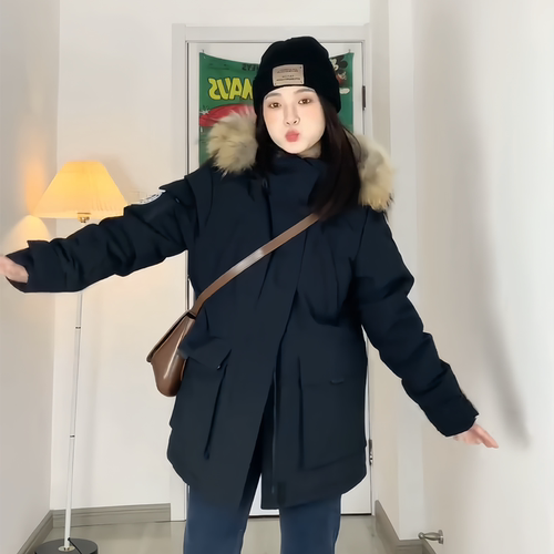 晶煊情侣工装连帽派克服送运费险