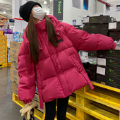 韩国高级感连帽羽绒棉袄女潮2025年冬季 新款 超好看小个子洋气棉服