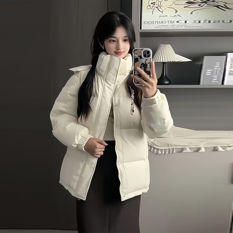 女神保命短款连帽羽绒棉服女冬加厚2025年新款小个子百搭面包服潮,女装/女士精品,大码棉服,淘宝优惠券,粉丝福利购,淘宝优惠卷