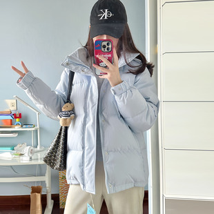 超好看中戏短款 小个子韩系加厚棉服潮 连帽羽绒棉袄女冬2025年新款
