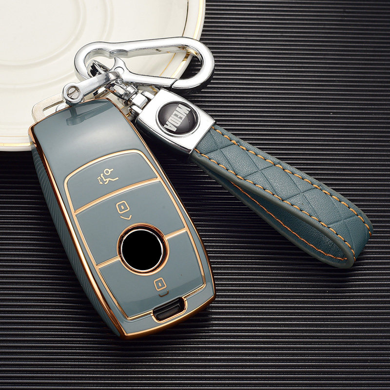 适用22款奔驰e级e300l钥匙套c级c200glb车a200l包s350glc260壳gle