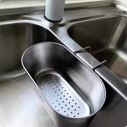 不锈钢沥水篮沥水篮水槽垃圾过滤网洗菜盆漏剩菜剩饭神器厨房置物