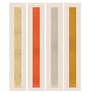 蜡染对联纸五言七言九言明清对联手写空白瓦当楹联书房联四尺对开六尺半生半熟国展毛笔书法参赛用作品宣纸