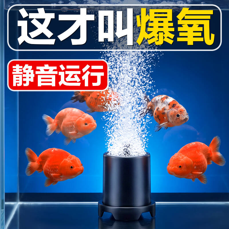 鱼呼吸鱼缸纳米气盘静音雾化气泡石空气细化器低压爆氧氧气泵配件图片
