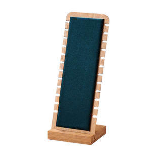 竹木项链展示架手链首饰架直播间吊坠架珠宝柜台陈列饰品道具摆件