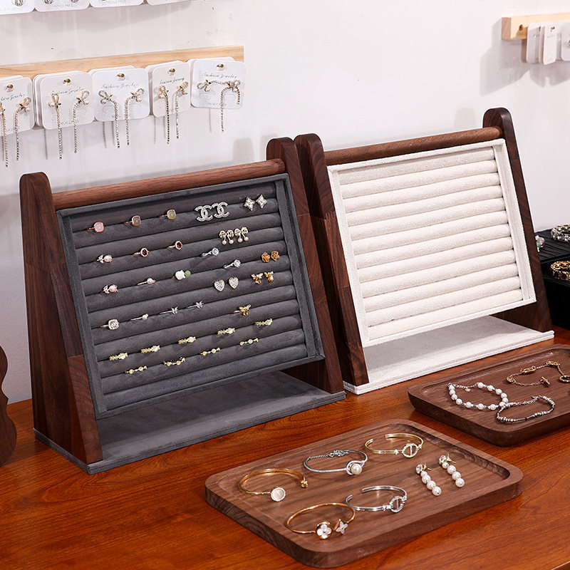 韩国黑胡桃木戒指展示架耳钉架戒指耳钉收纳架柜台饰品架橱窗摆件,饰品/流行首饰/时尚饰品新,首饰展示架,淘宝优惠券,粉丝福利购,淘宝优惠卷