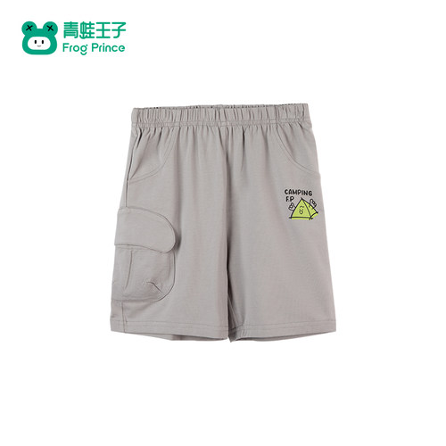 青蛙王子童装男童婴幼童短裤夏季新款宝宝夏装针织纯棉五分裤透气