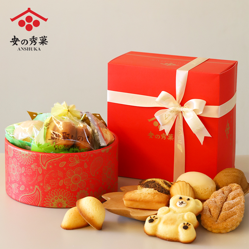 安秀菓喜乐圣诞礼盒西点糕点送礼礼品甜品点心糕点小蛋糕面包蛋糕