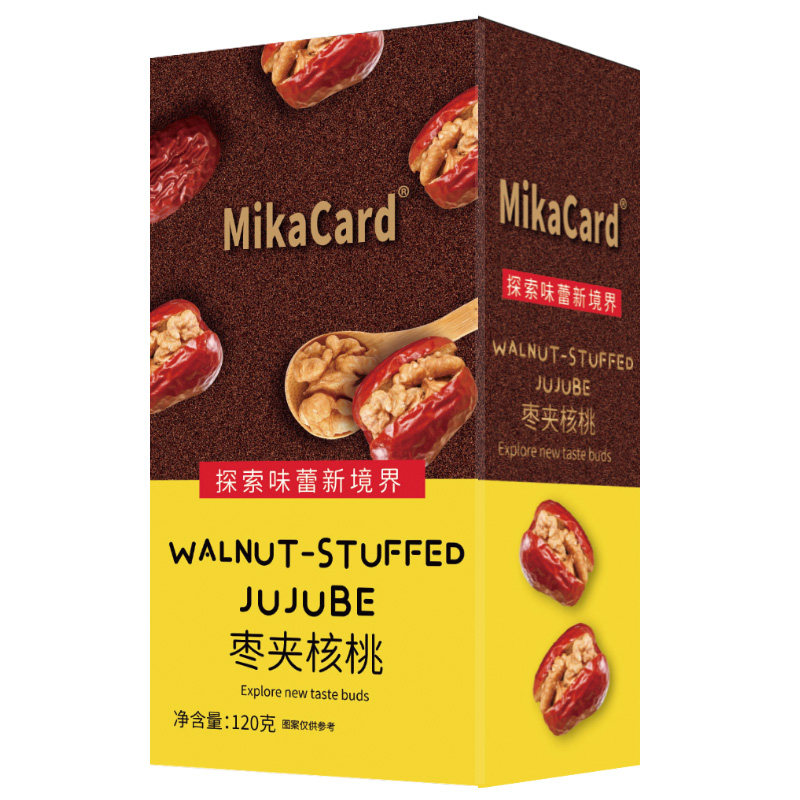 MiKACARD枣夹核桃120克休闲零食小吃,零食/坚果/特产,核桃仁,淘宝优惠券,粉丝福利购,淘宝优惠卷