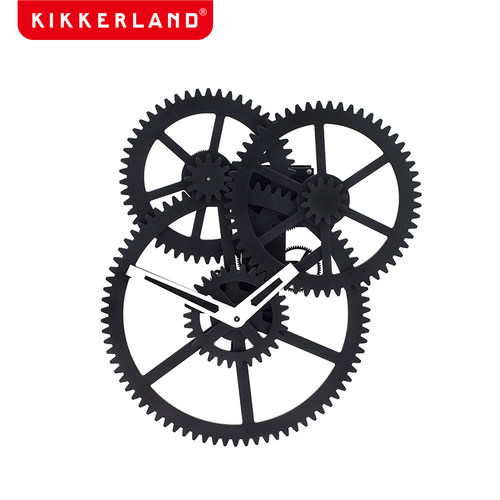 Kikkerland钟表三重齿轮挂墙钟石英钟家居日用品客厅时钟创意礼品 - 封面