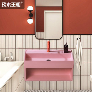 粉色浴室柜价格 粉色浴室柜图片 星期三