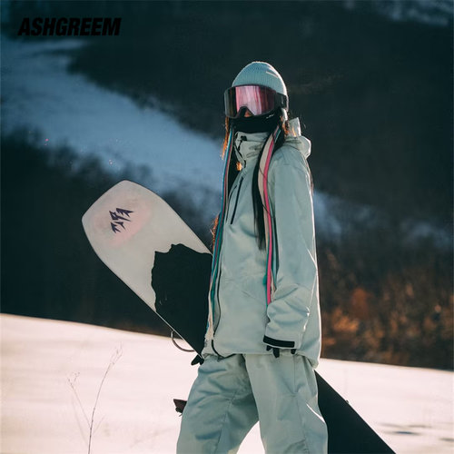 ASHGREEM24新款滑雪服套装单板双板户外男女装备滑雪衣裤防水衣裤