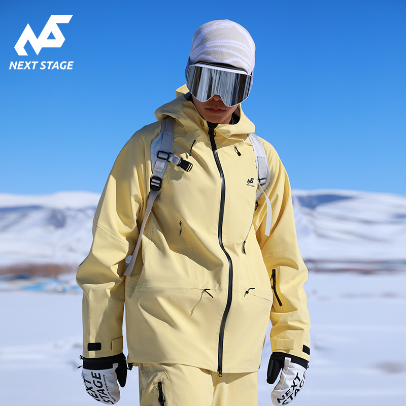 NEXTSTAGE单板滑雪服女男保暖3L全压胶防风防水防寒耐磨户外雪服