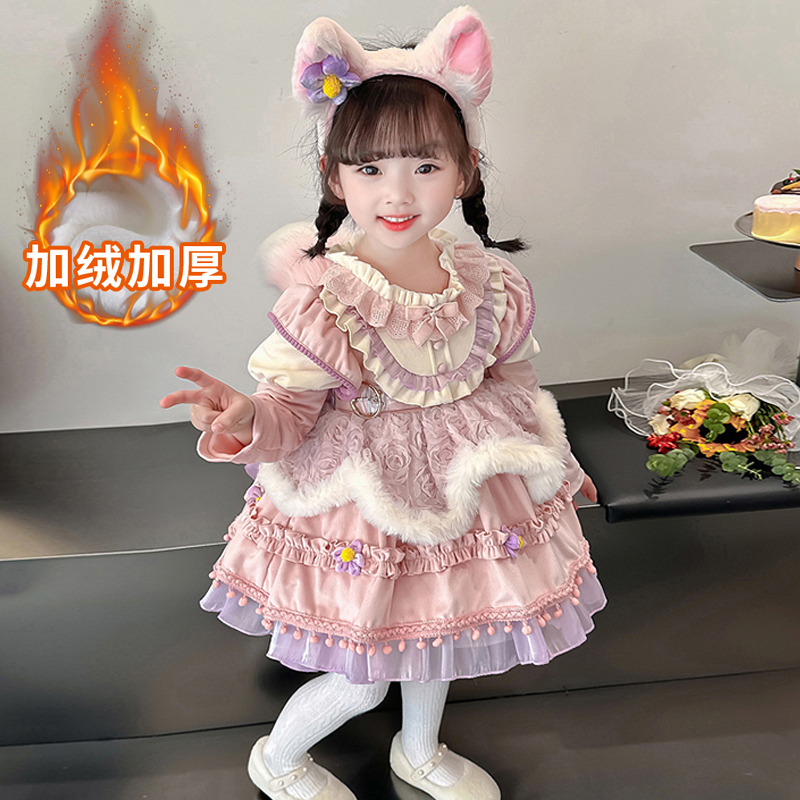 女吊带裙洛丽塔秋玲娜贝尔公主裙