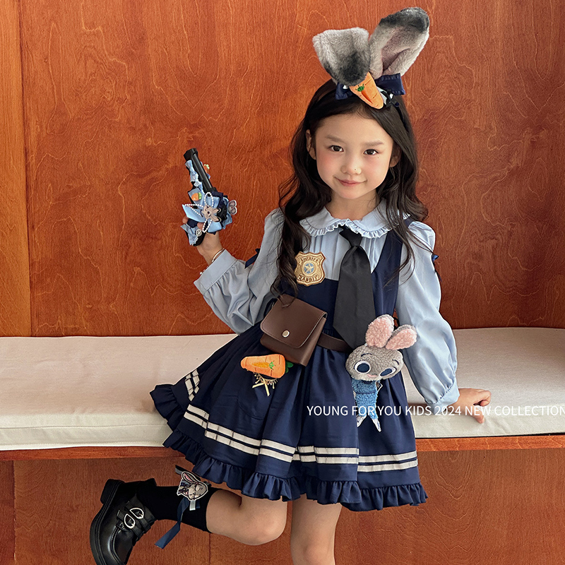 连衣裙女童学院风女秋