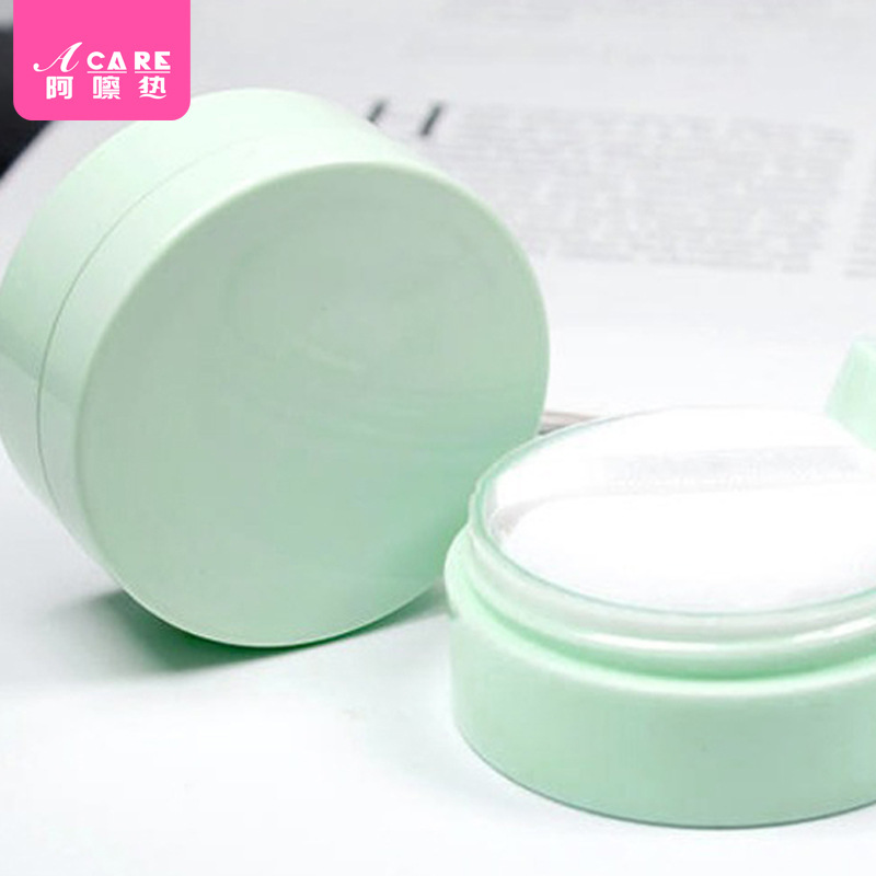 散粉盒CE1S40-易上手弹力网便携翻盖网粉扑带镜干粉空盒分装收