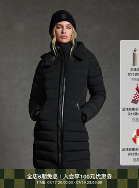MACKAGE女士 FARREN连帽中长款绗缝收腰排骨羽绒服外套 秋冬新品