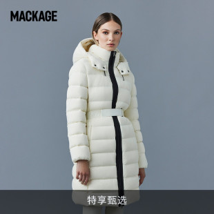 抗寒保暖羽绒服 摩登专致系列 MACKAGE女士ASHLEY中长收腰修身