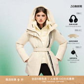 修身 JENI二合一毛领收腰时尚 MACKAGE女士 羽绒服外套 明星同款