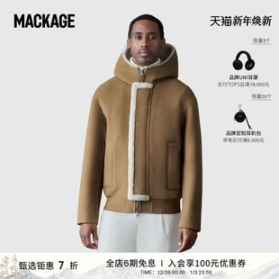秋冬新品 双面羊毛连帽夹克简约随性外套夹克 JAY MACKAGE男士